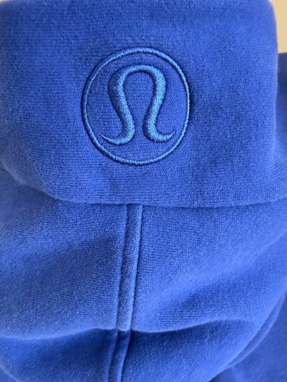 Lululemon Cobalt Blue Scuba Oversized Half-Zip Hoodie W3DM4S Size M/L‎